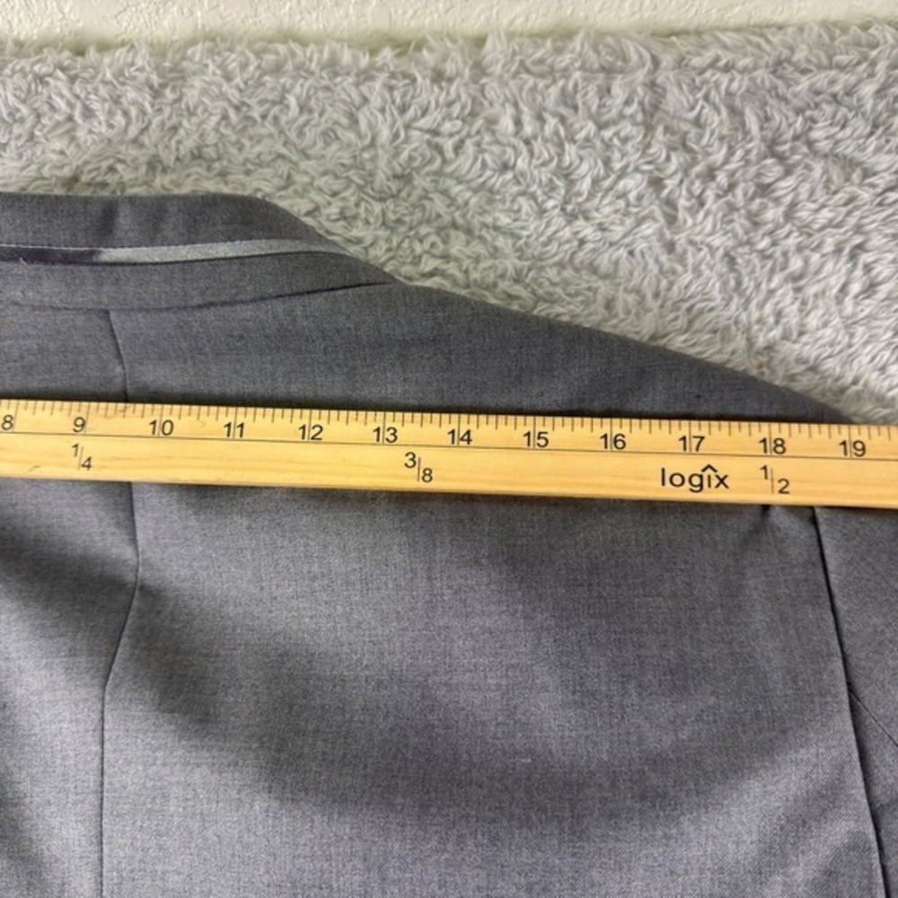 Lorenzo Bruno Mens Grey Tuxedo Suit 2pc Peak Lapel YM62N 42L 36W New - Picture 11 of 16